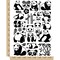 Giant Panda Bear Bamboo Temporary Tattoo Water Resistant Fake Body Art Set Collection